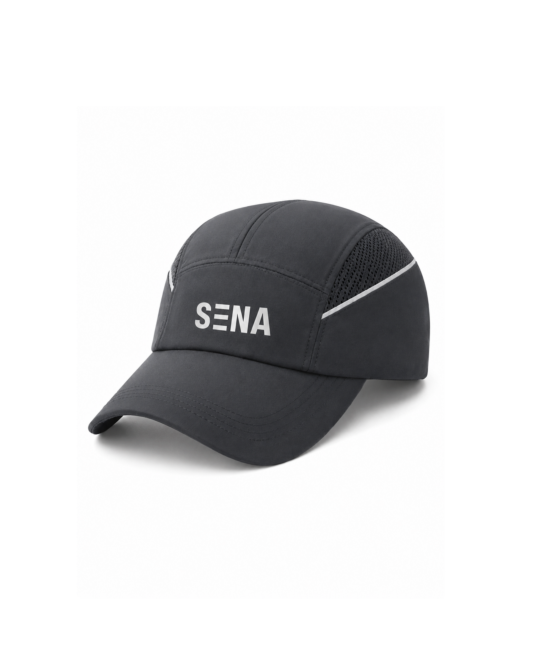 SENA Dark Grey Dri-Fit Cap | Premium NS Fabric | Activewear Hat