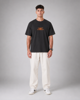 SENA Valor Cotton T-Shirt DTF Print | 220 GSM Cotton Sinker | Dark Grey Relaxed Fit Tee (Copy)