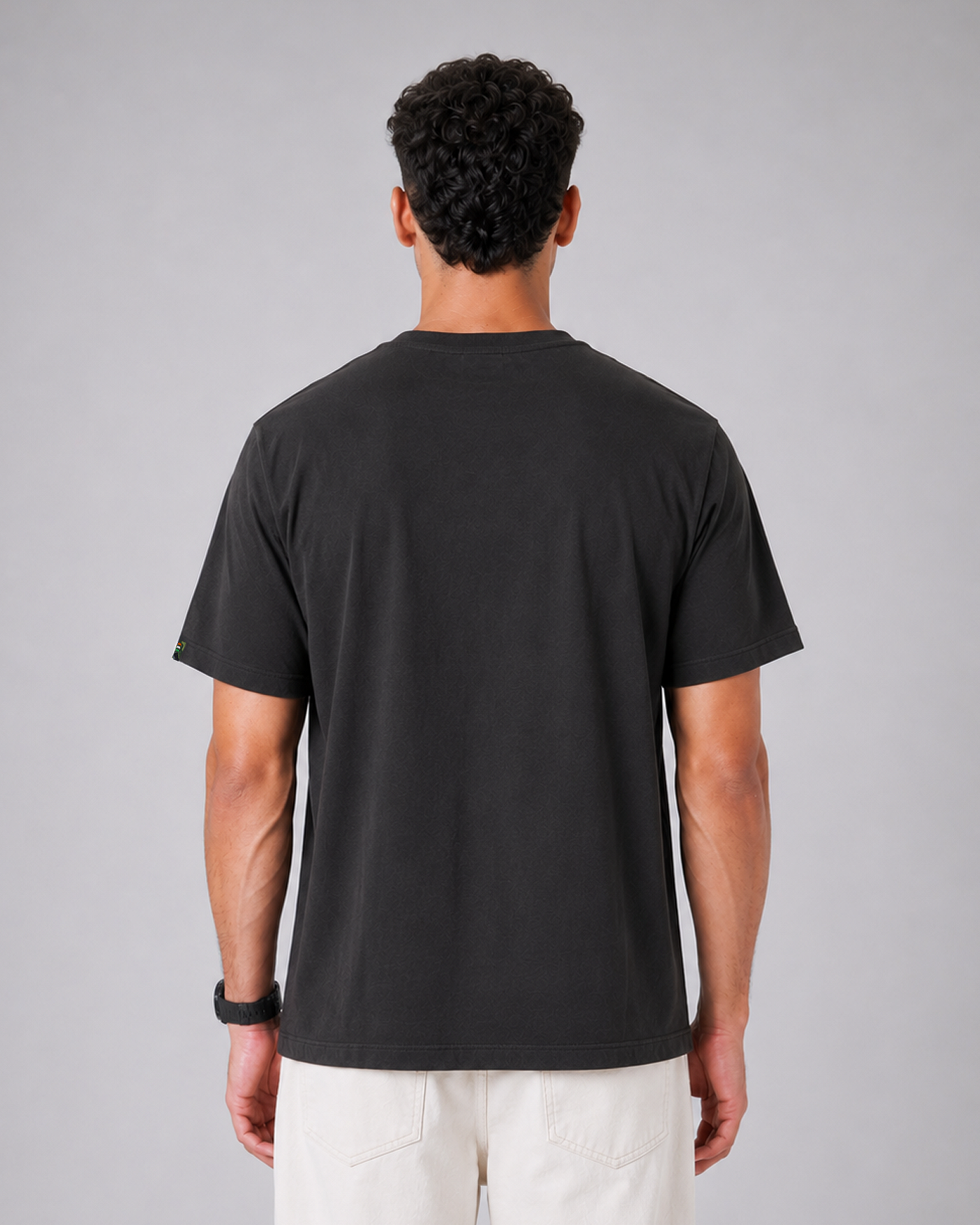 Strength Grit Determination T-Shirt | 220 GSM Cotton Sinker | Dark Grey Relaxed Fit Tee