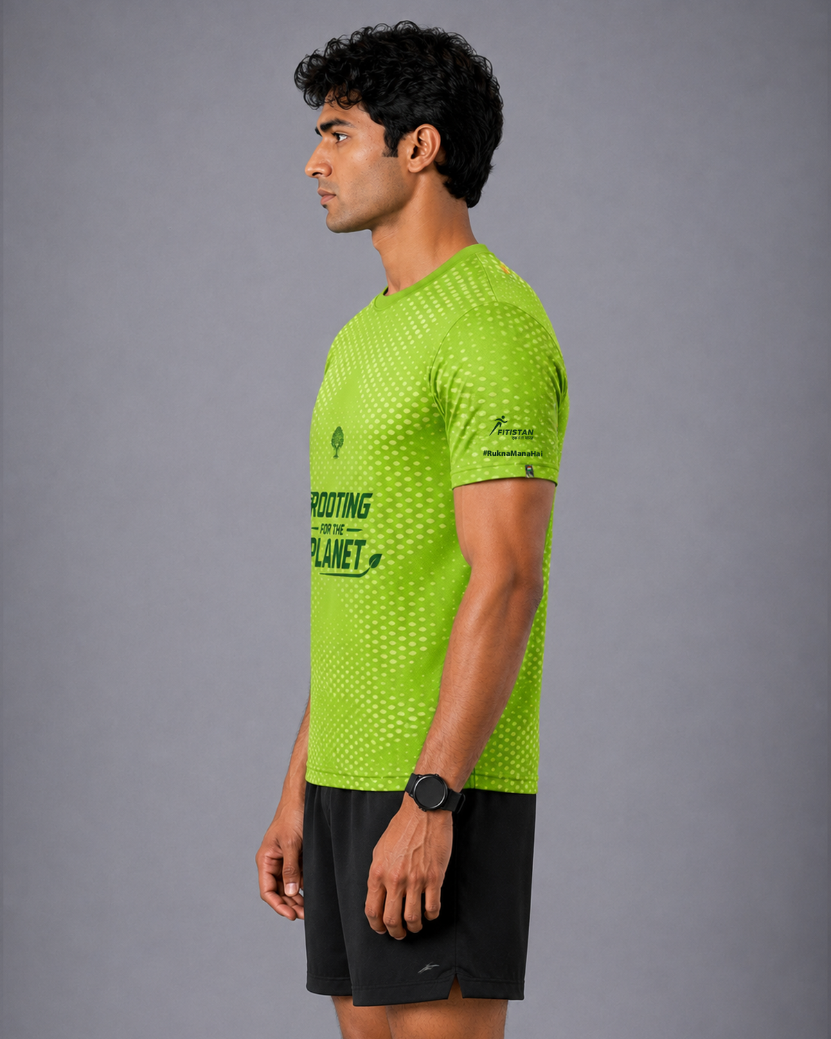 Green Miles Dri-Fit Running T-Shirt