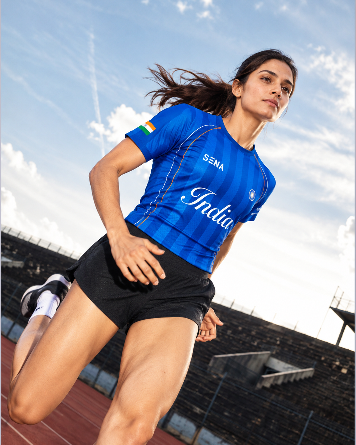Blue India Soldierathon High Performance T-shirt