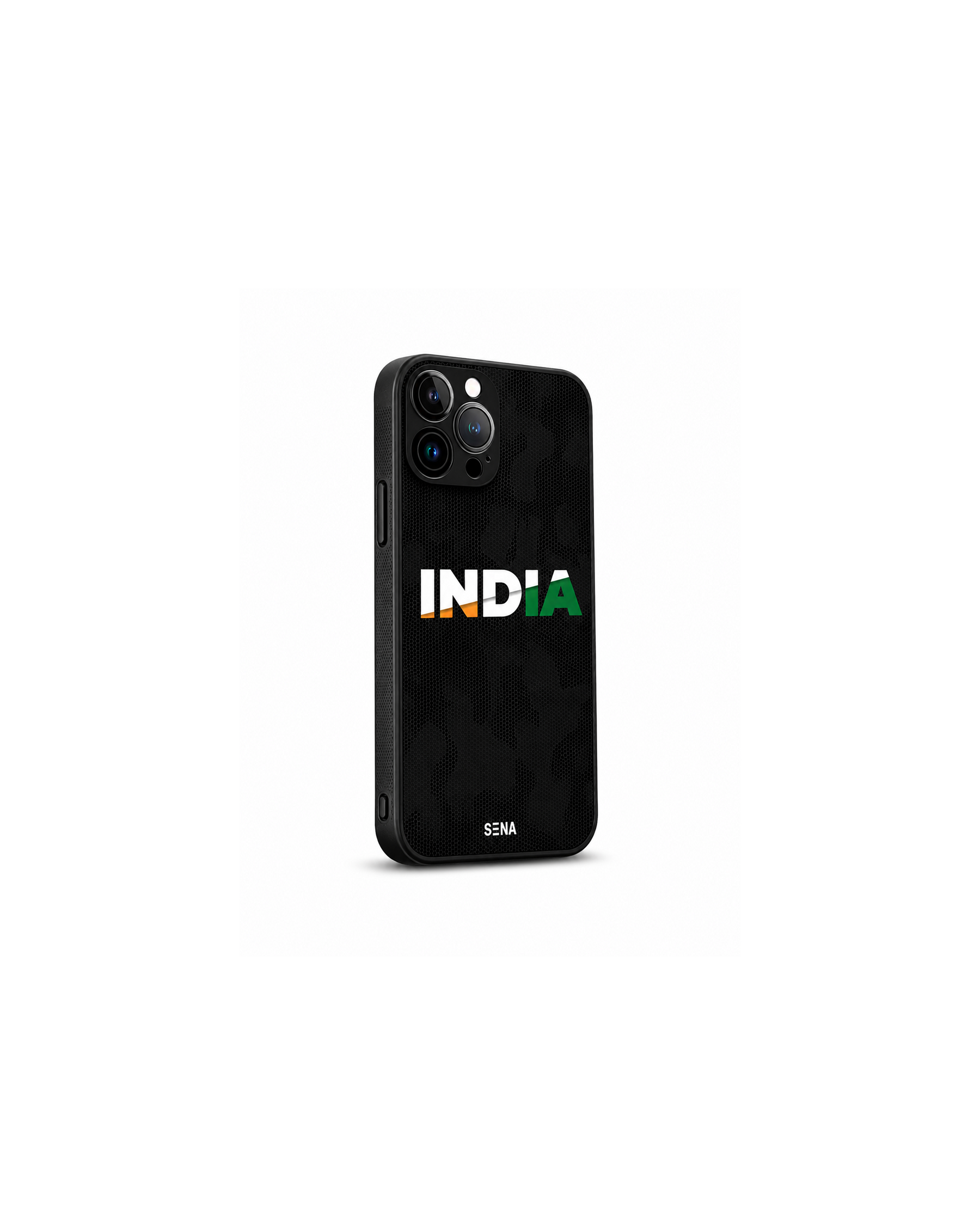 India Tricolour iPhone Case | MagSafe Compatible Black Camo Cover
