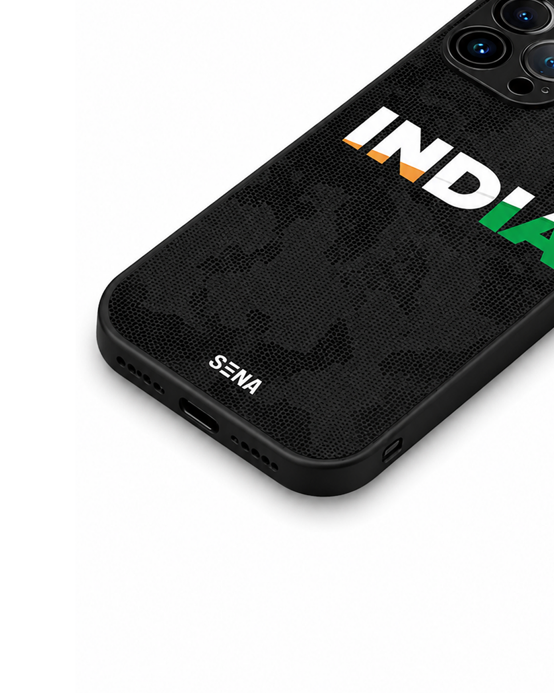 India Tricolour iPhone Case | MagSafe Compatible Black Camo Cover