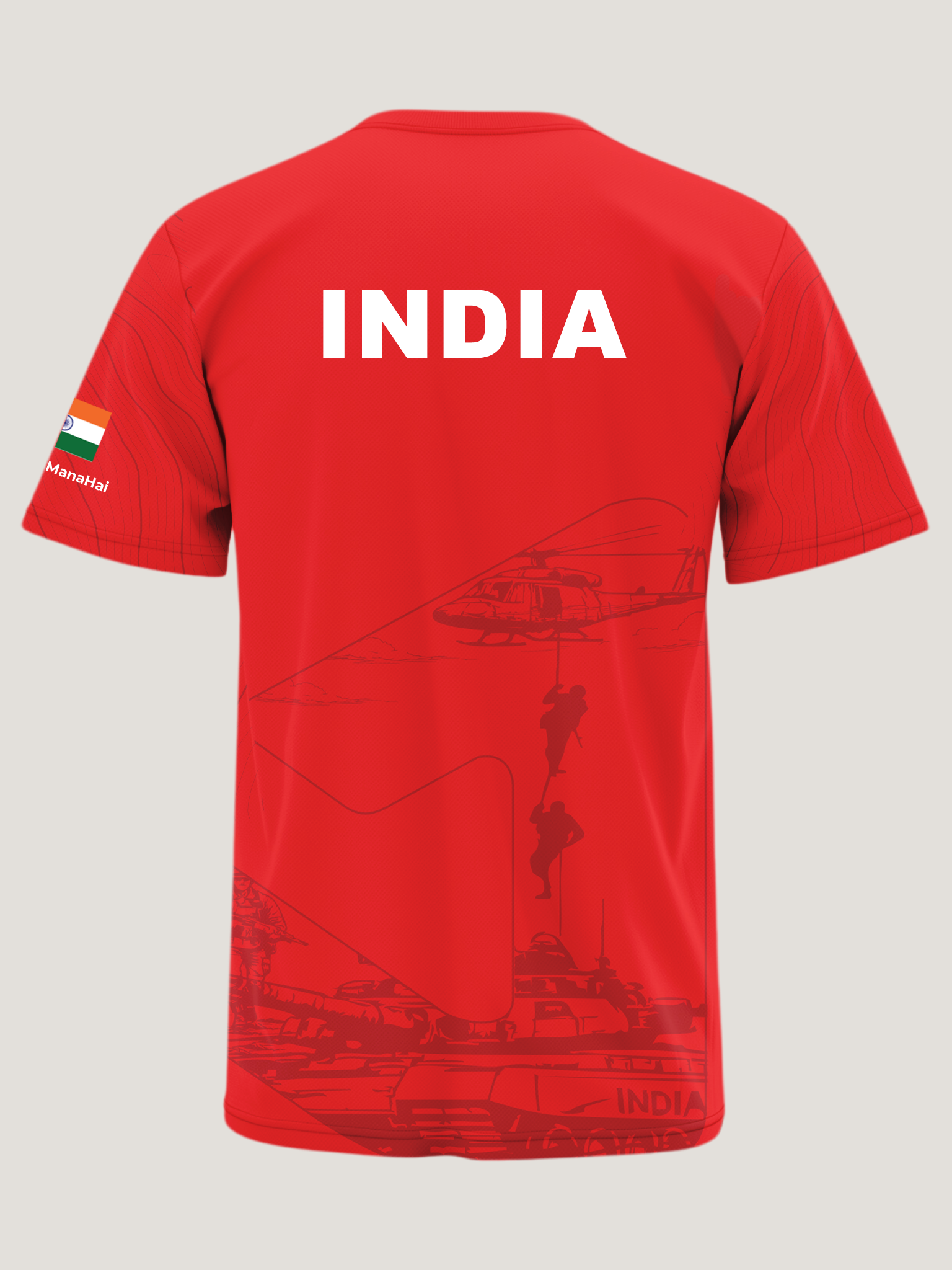 Official Jaipur Soldierathon 2026 (OPERATION SINDOOR) Marathon Athleisure T-Shirt | 180 GSM Dri-Fit | India Print Edition