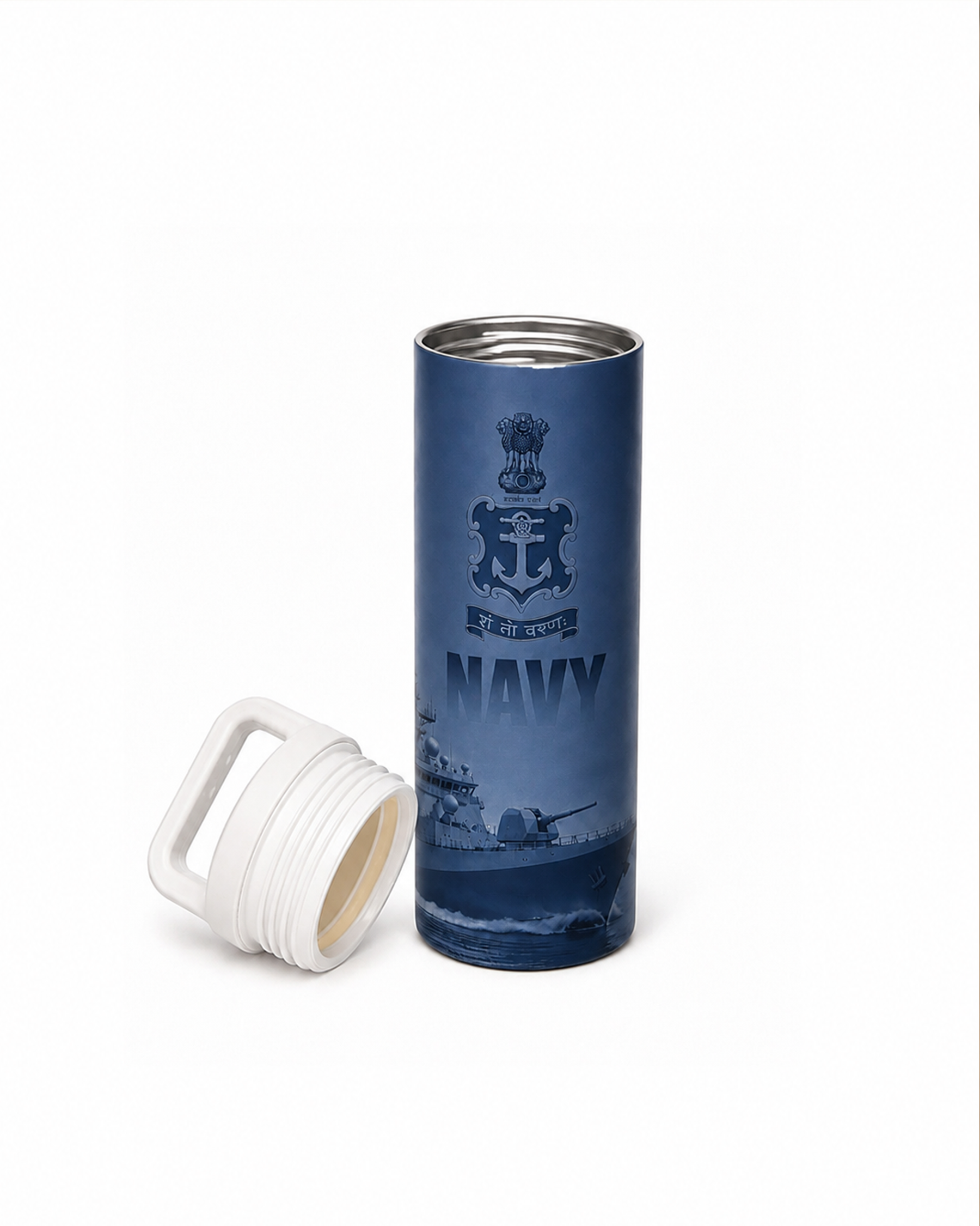 Insulated Navy Water Bottle
