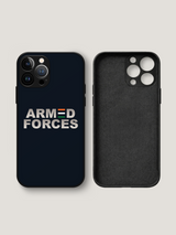 Armed Forces India Tricolour iPhone Case | MagSafe Compatible Navy Blue Cover