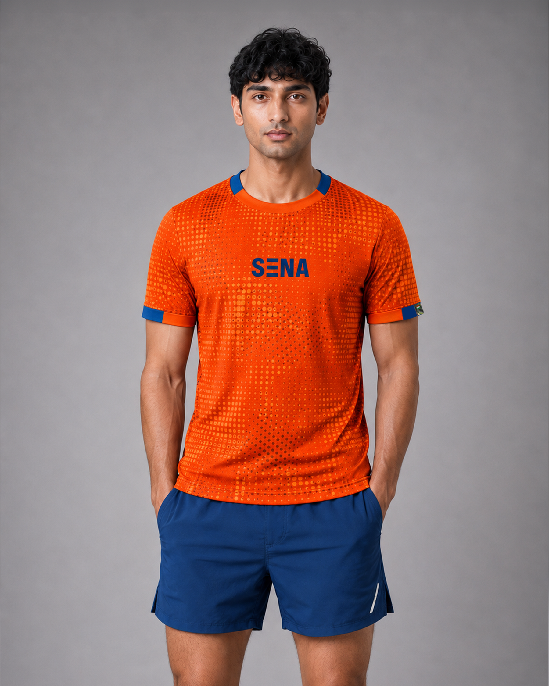 SENA Orange Camouflage High Performance T-Shirt
