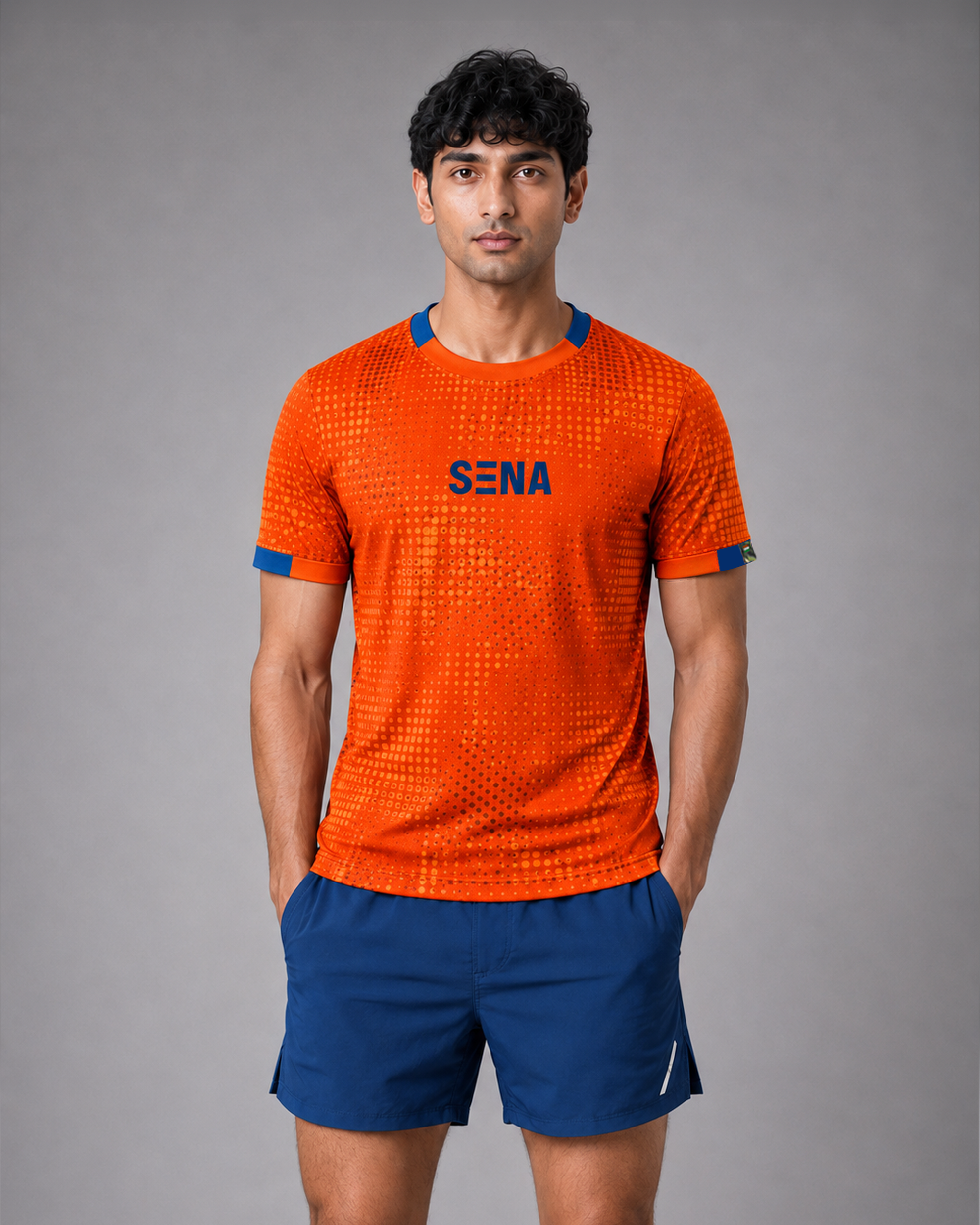 SENA Orange Camouflage High Performance T-Shirt