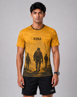 SENA Yellow Soldier Camouflage Performance T-Shirt