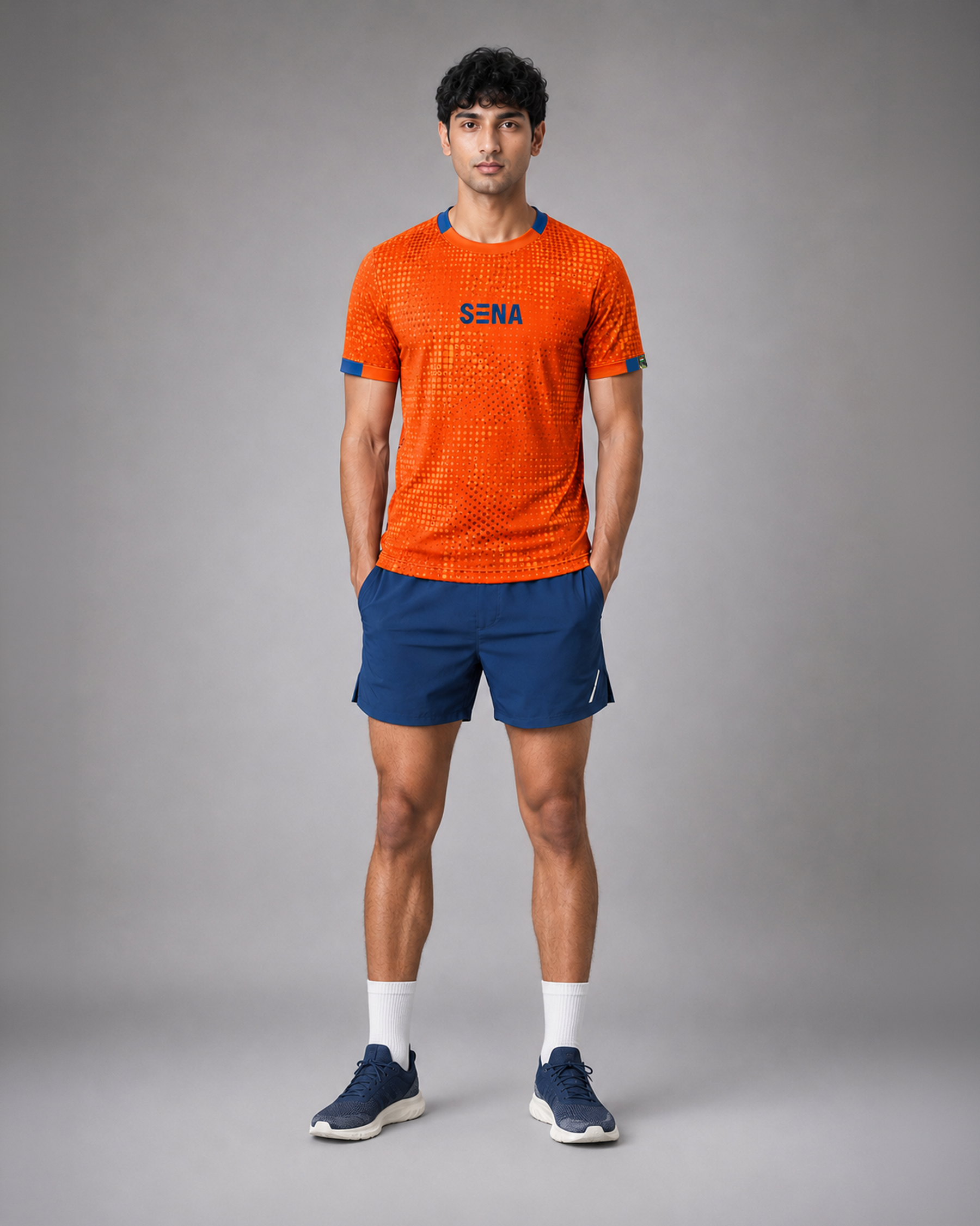 SENA Orange Camouflage High Performance T-Shirt