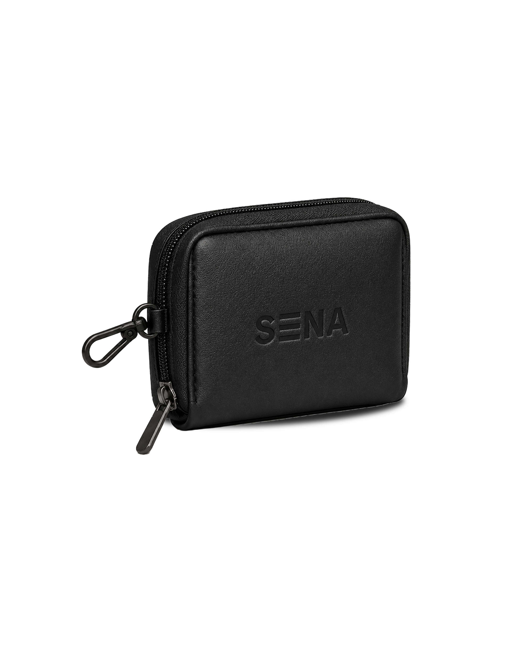 Black Leather Utility Pouch