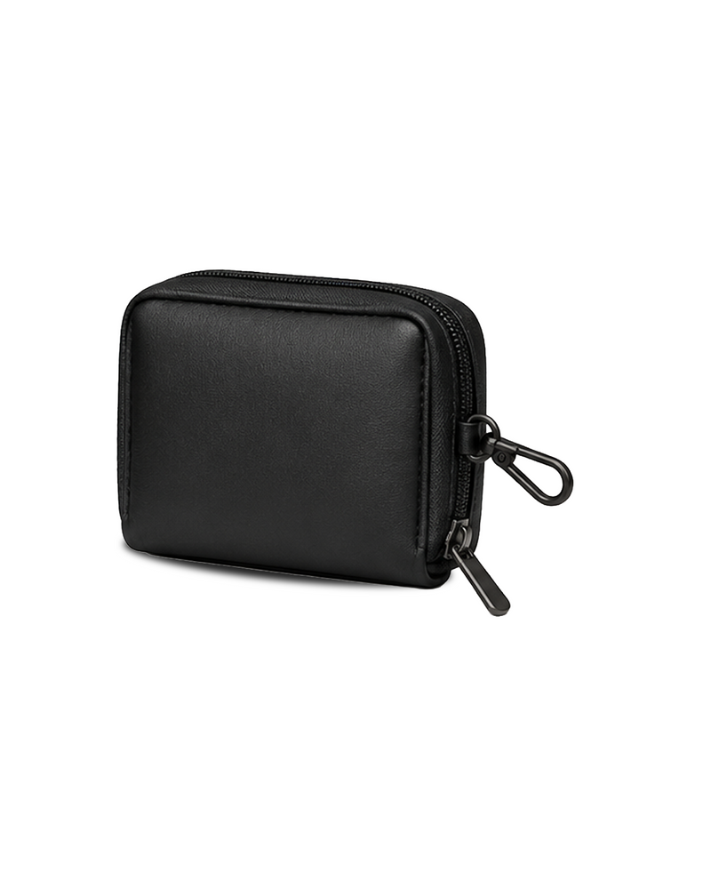 Black Leather Utility Pouch