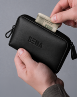 Black Leather Utility Pouch