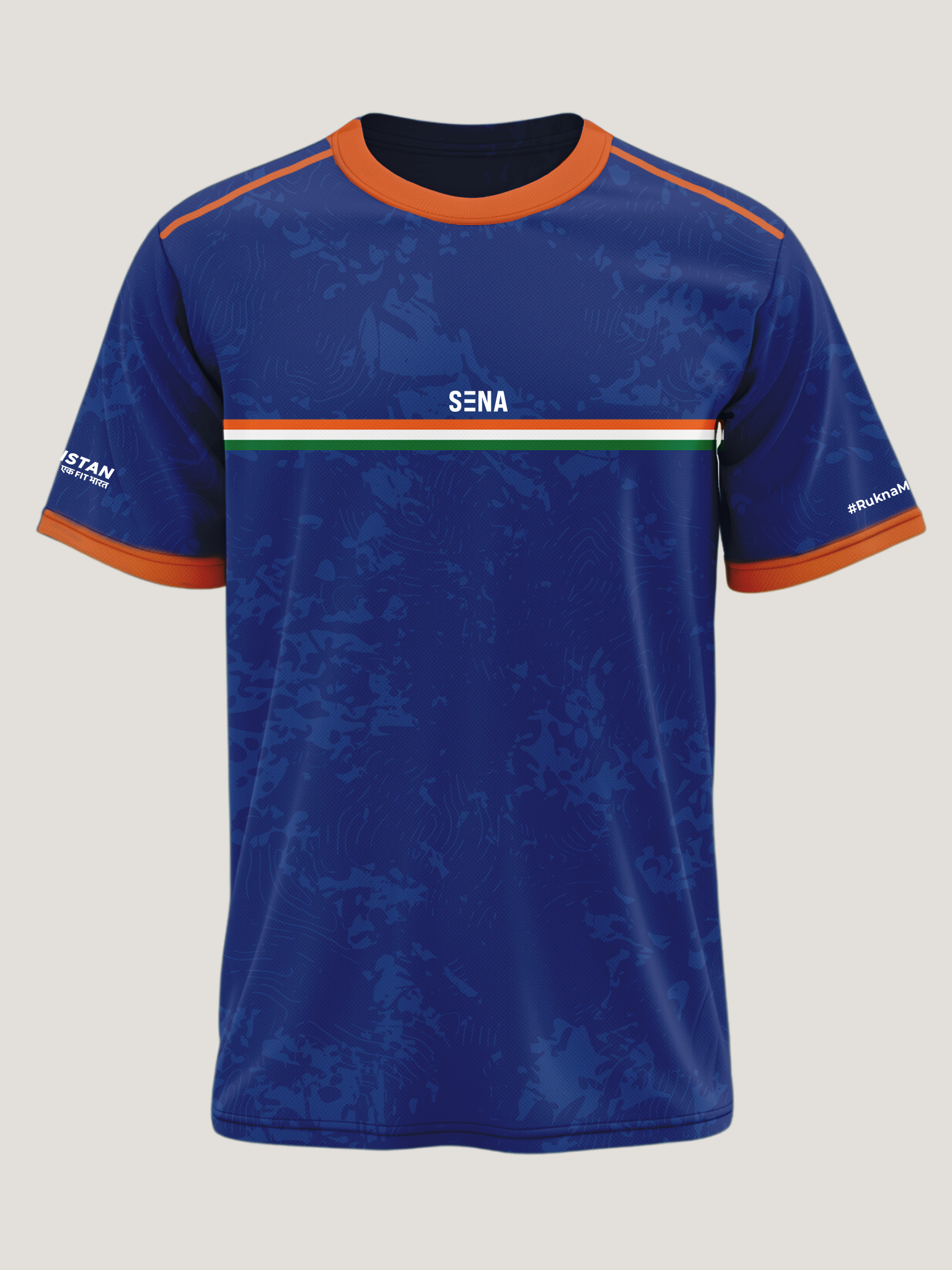 Tricolour Blue Dri-Fit Performance T-Shirt | 180 GSM | Tricolour India Edition