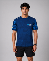 Dot Patterned Sleeve Soldierathon Dri-Fit T-Shirt