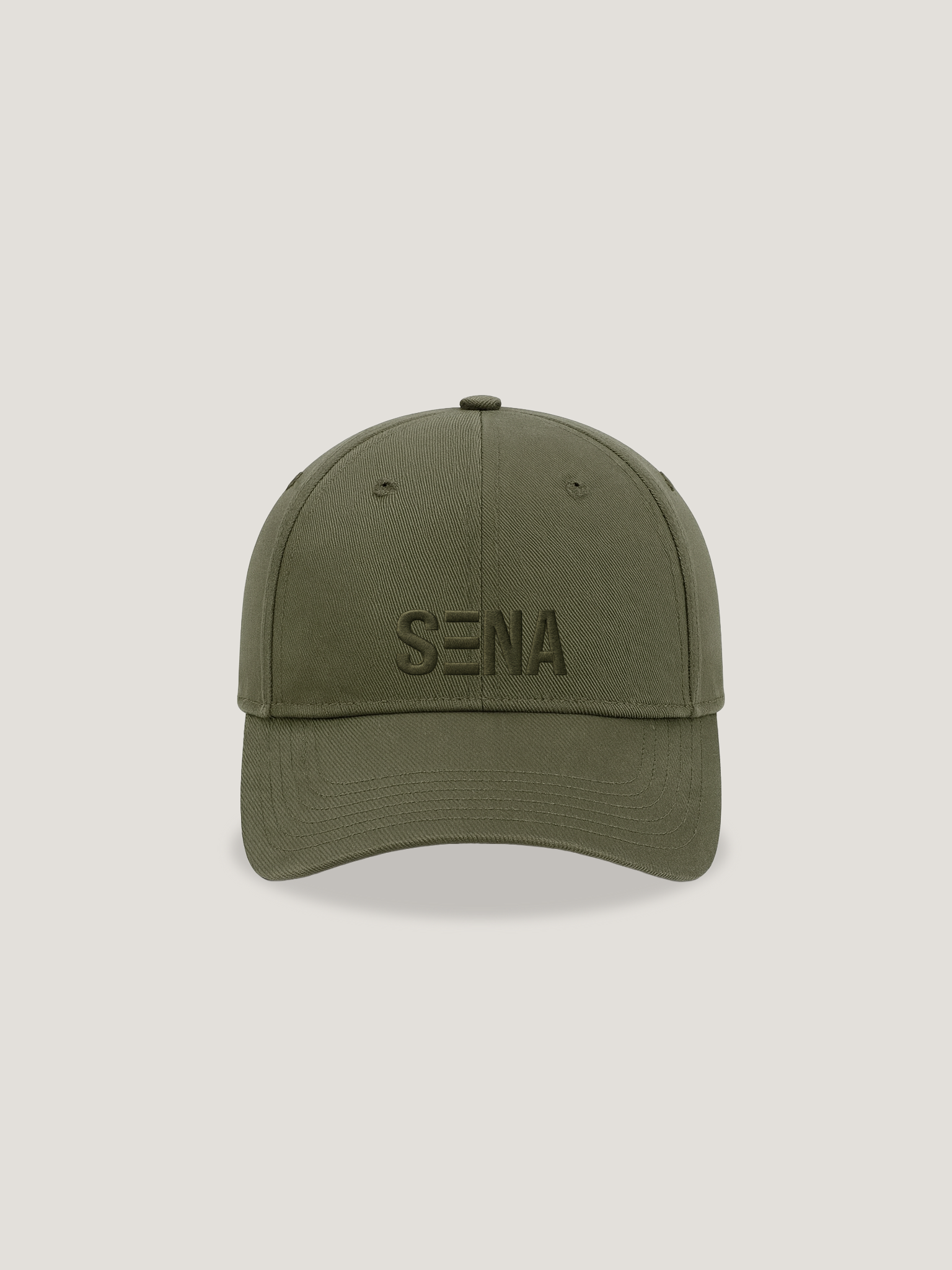 Green cap with 'SENA' logo on a light gray background