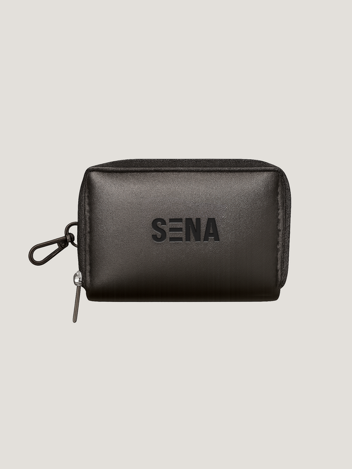 Black Leather Utility Pouch