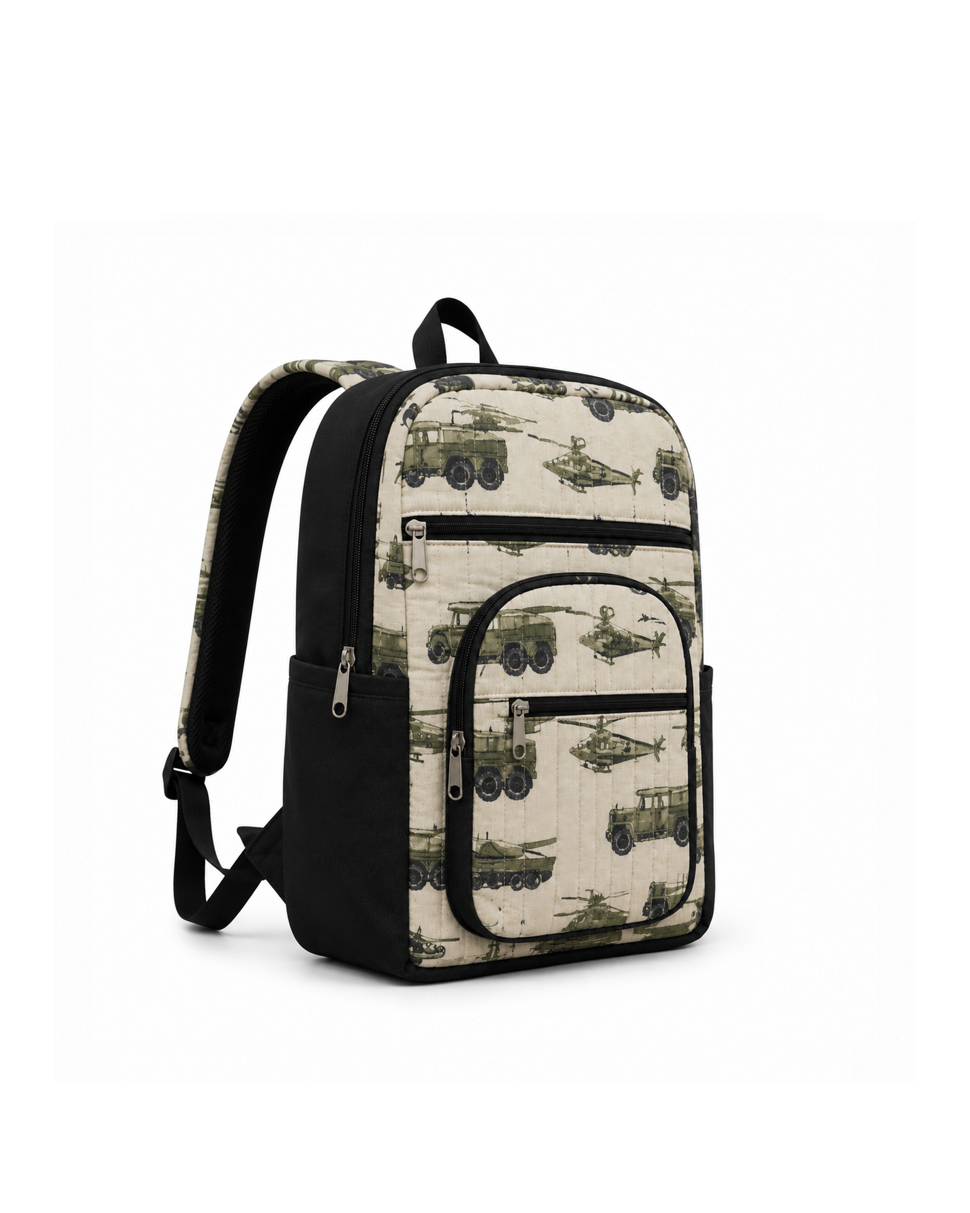 Army Print Backpack