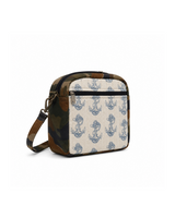 Navy Print Crossbody Bag