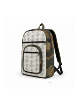 Navy Print Backpack