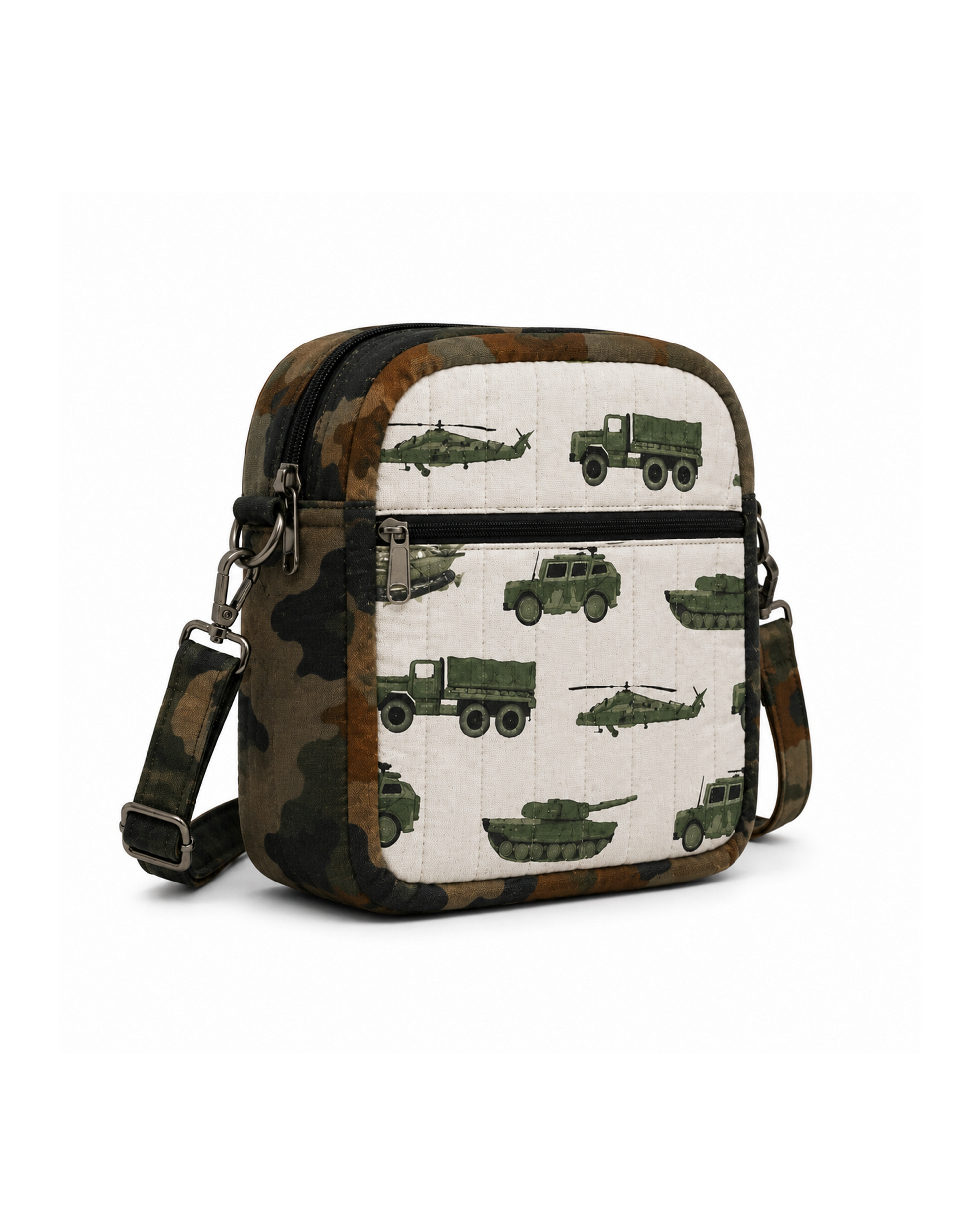 Army Print Recycled Crossbody Bag