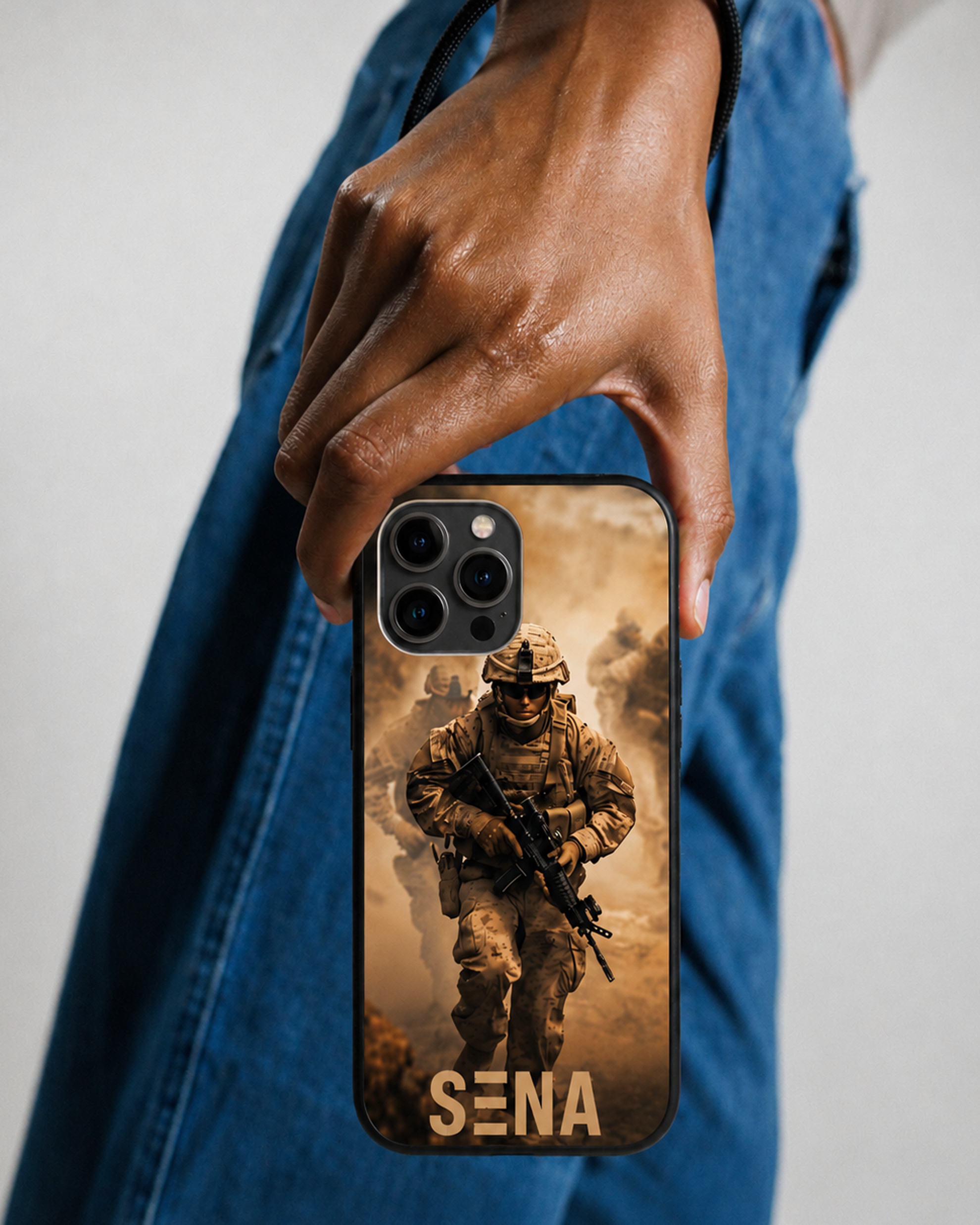 Combat Soldier Military iPhone Case | MagSafe Compatible Tactical War Cover