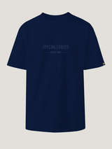 Navy Blue Special Forces T-Shirt | 220 GSM Cotton | Embroidered Relaxed Fit