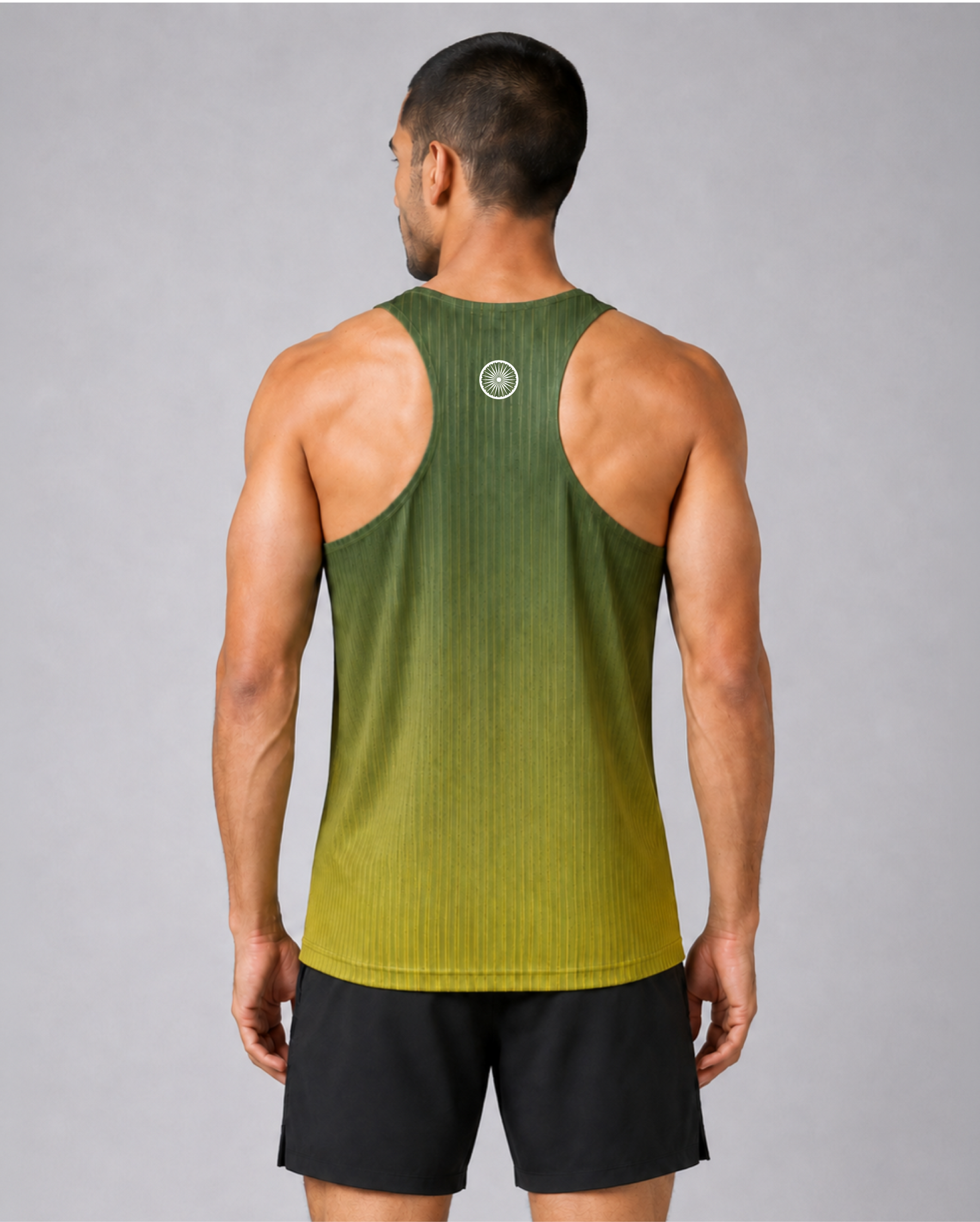 FITISTAN GREEN STRIPE TANK