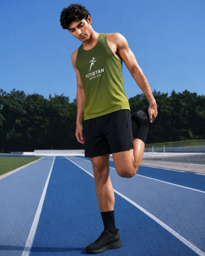 FITISTAN GREEN STRIPE TANK