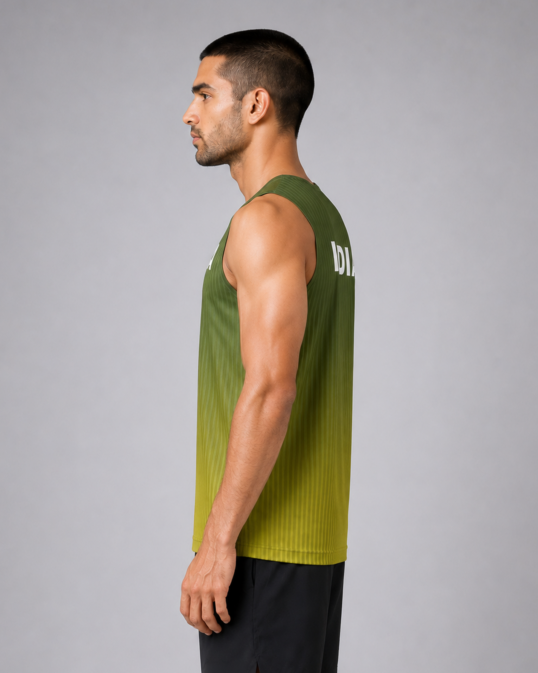 SENA GREEN STRIPE TANK
