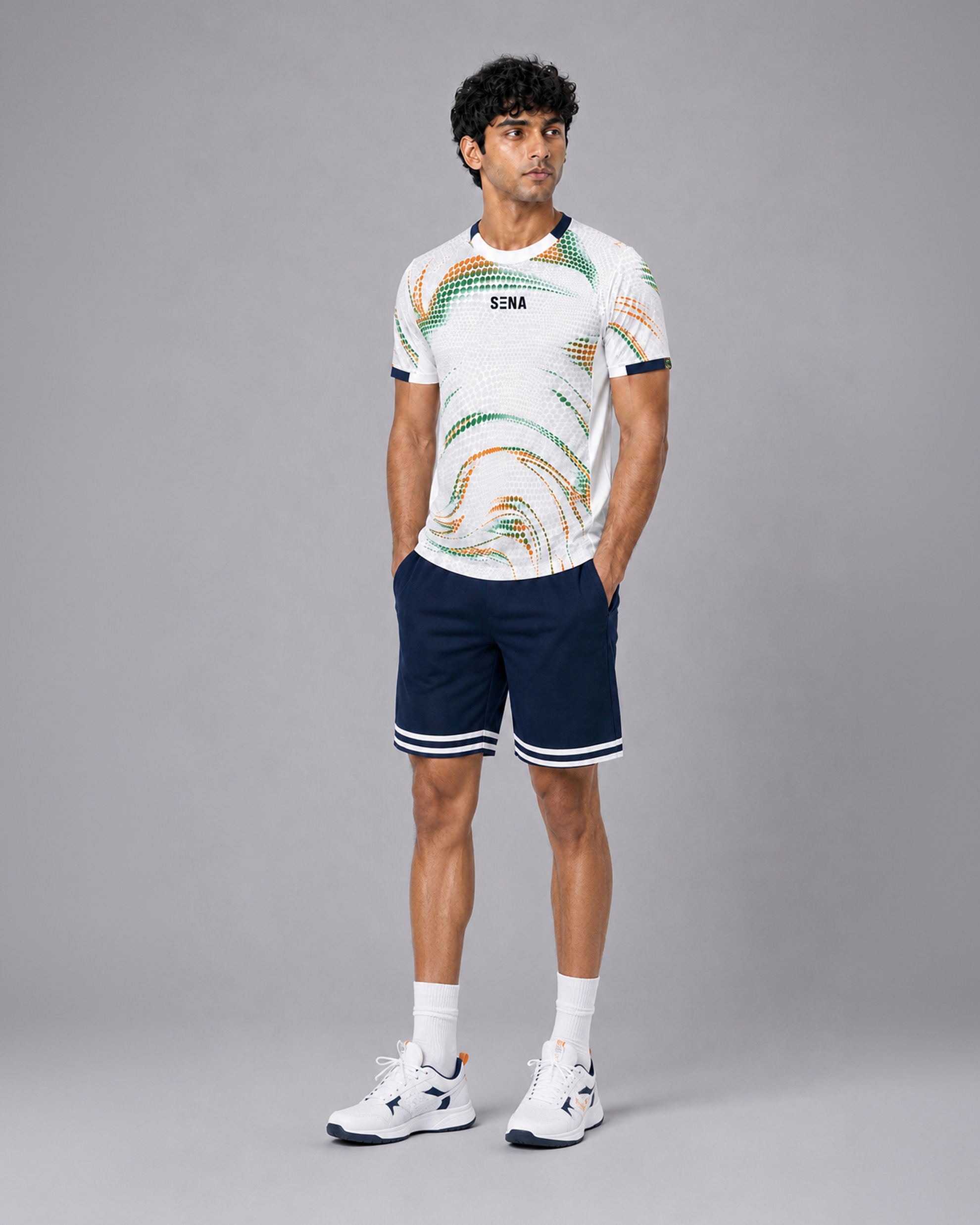 SENA Tricolour Patterned Performance T-Shirt