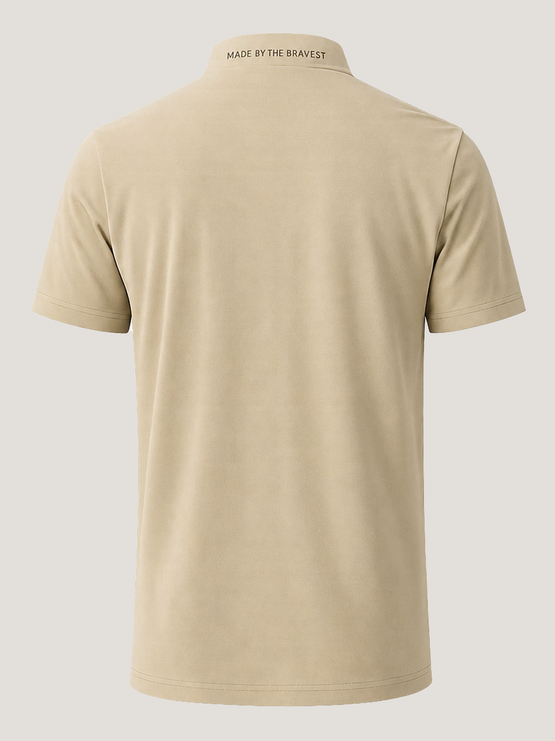 SENA Apex Beige Half-Zip Performance T-Shirt