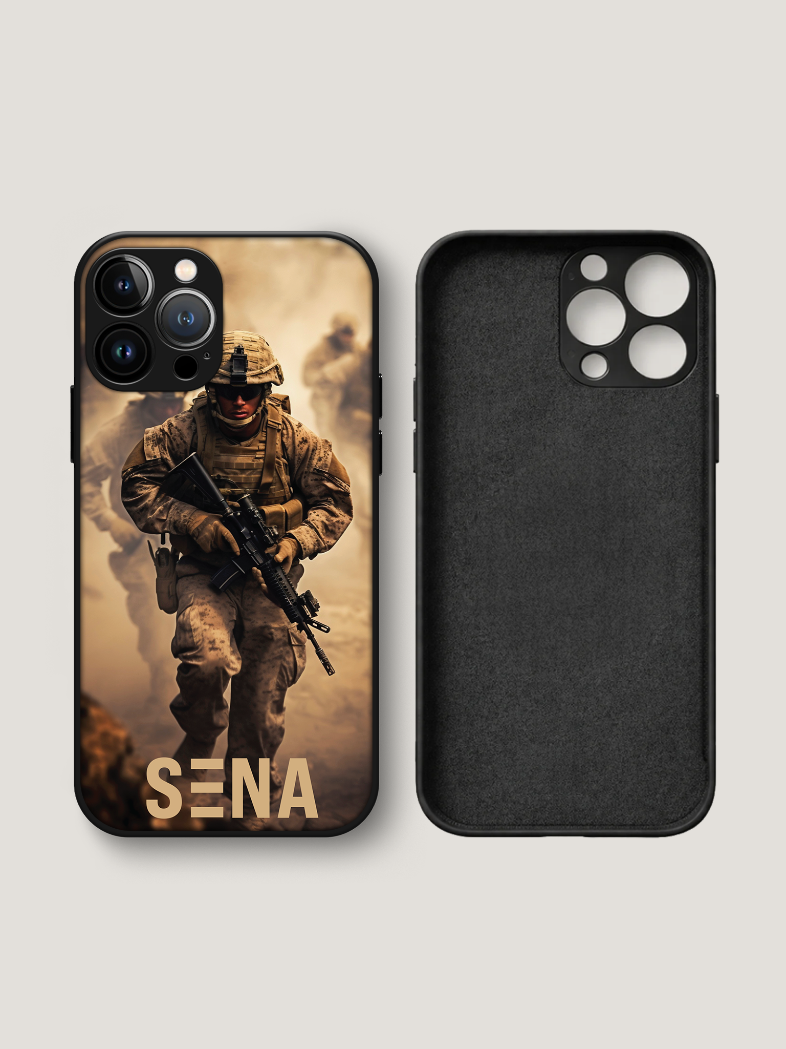Combat Soldier Military iPhone Case | MagSafe Compatible Tactical War Cover