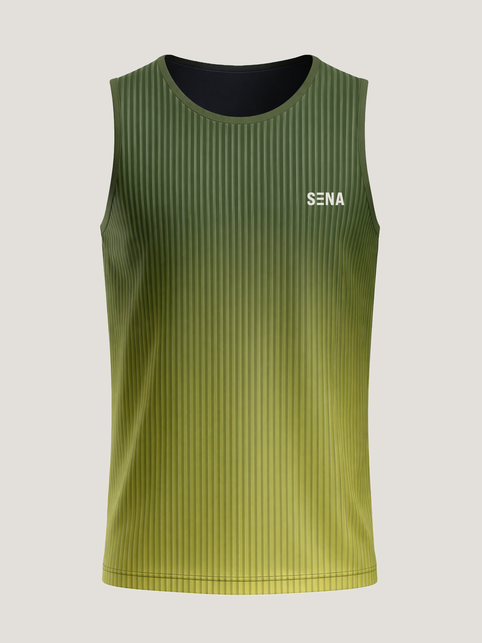 SENA GREEN STRIPE TANK