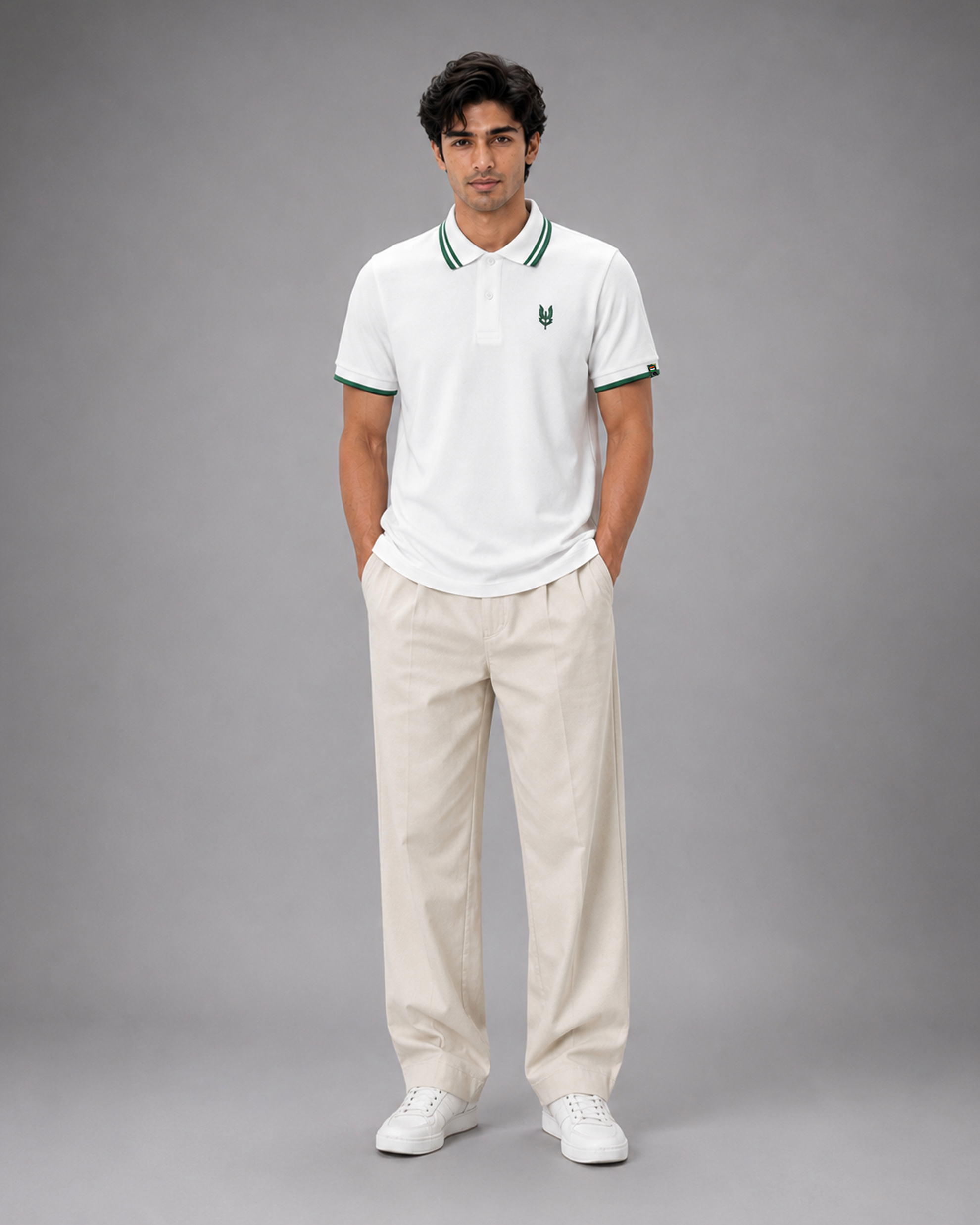White Balidaan Embroidered T-Shirt | 240 GSM Cotton Regular Fit Tee