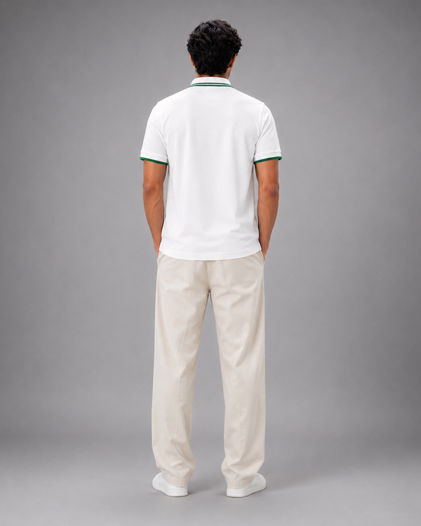 White Balidaan Embroidered T-Shirt | 240 GSM Cotton Regular Fit Tee
