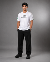 White Sena Dri-Fit Performance T-Shirt | 180 GSM | India Tricolour Edition