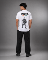 White Sena Dri-Fit Performance T-Shirt | 180 GSM | India Tricolour Edition