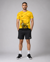 Yellow Patriotic Round Neck Unisex Dri-Fit T-Shirt | High-Performance Athleisure Tee