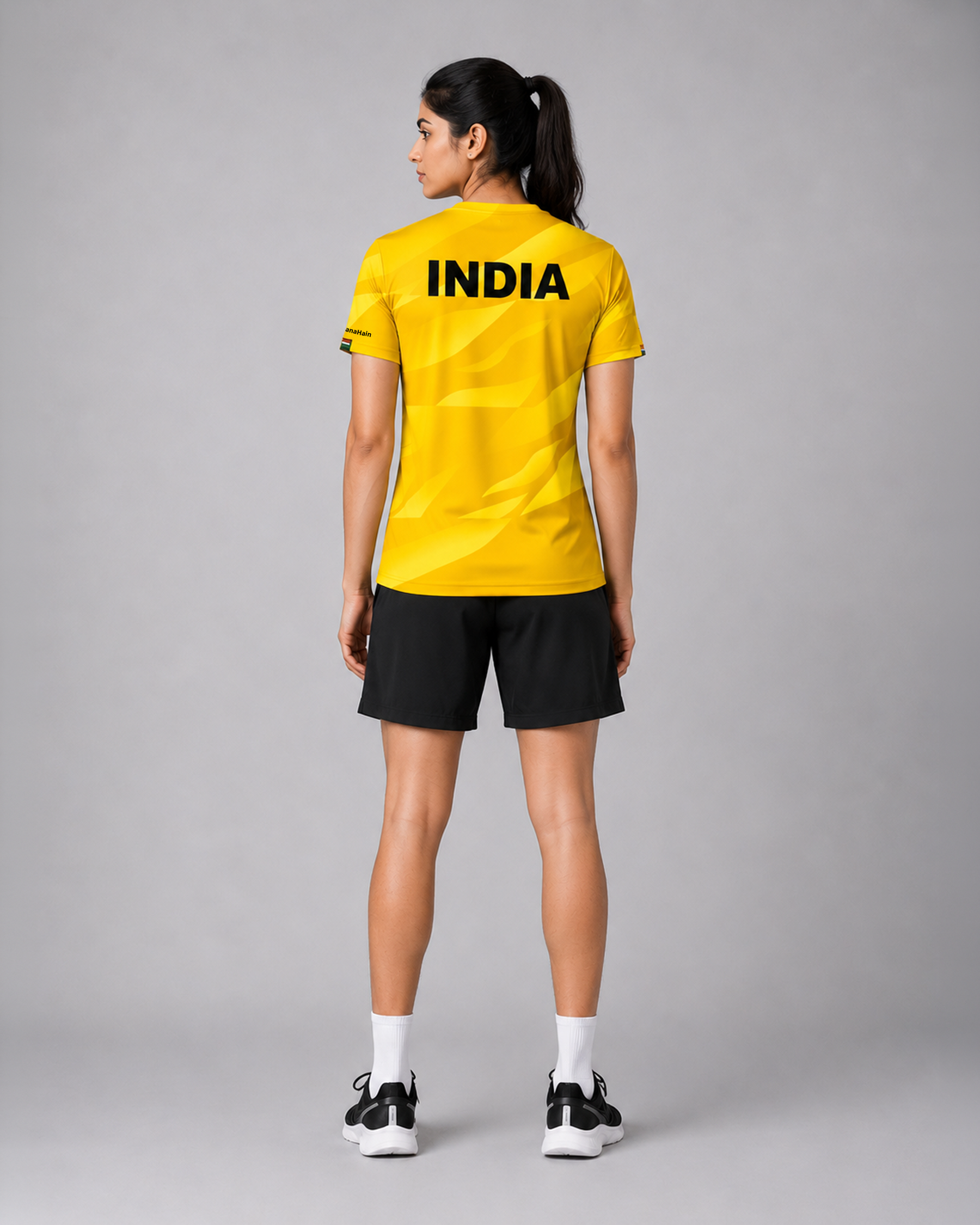 Yellow Patriotic Round Neck Unisex Dri-Fit T-Shirt | High-Performance Athleisure Tee